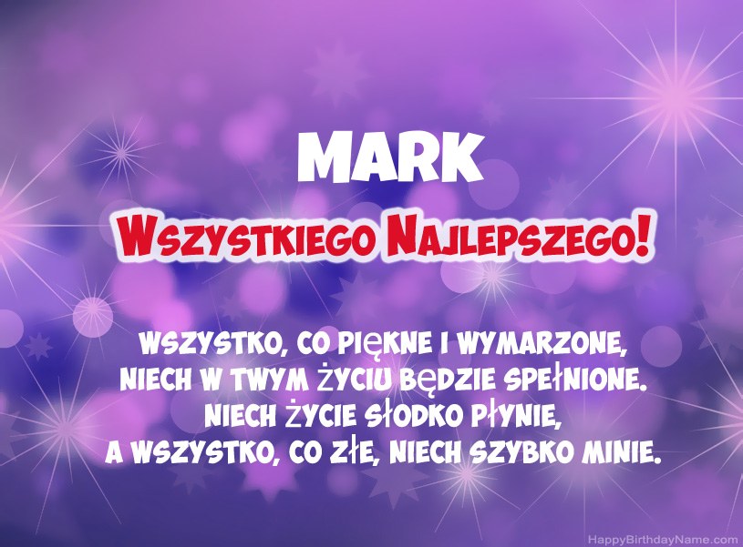 Hermosas imágenes para el feliz cumpleaños de Mark