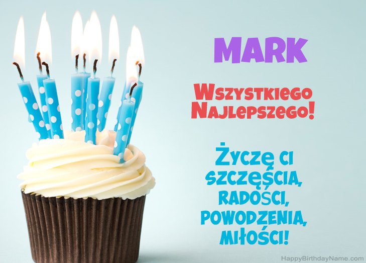 Felicitaciones por el feliz cumpleaños de Mark