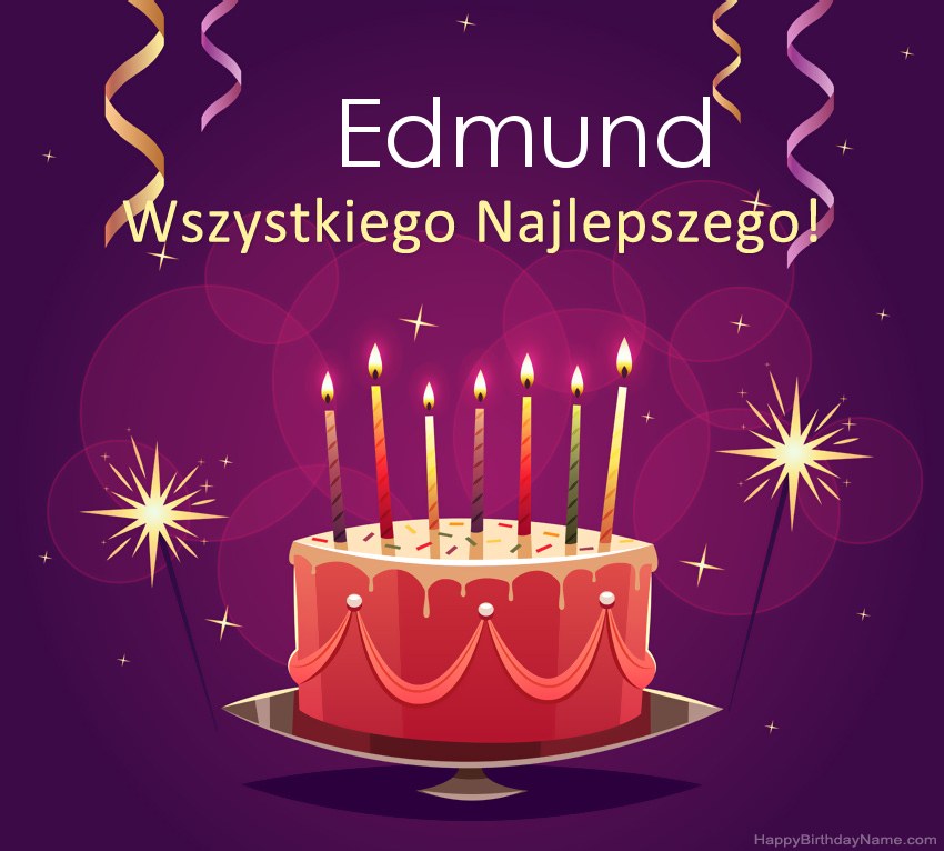 Saludos graciosos para feliz cumpleaños Edmund fotos