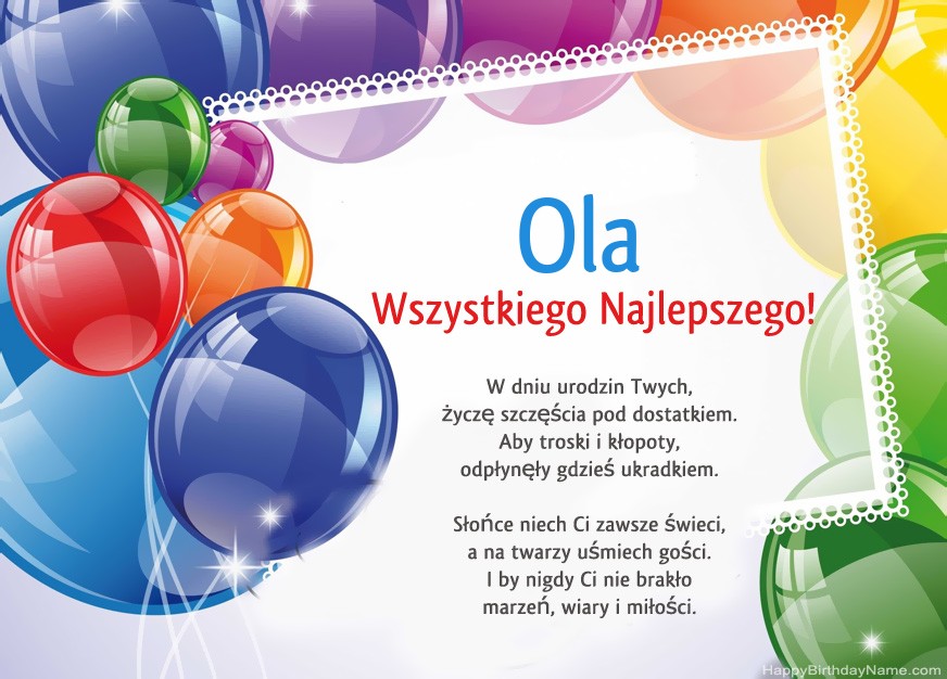 Feliz Cumpleaños Ola!