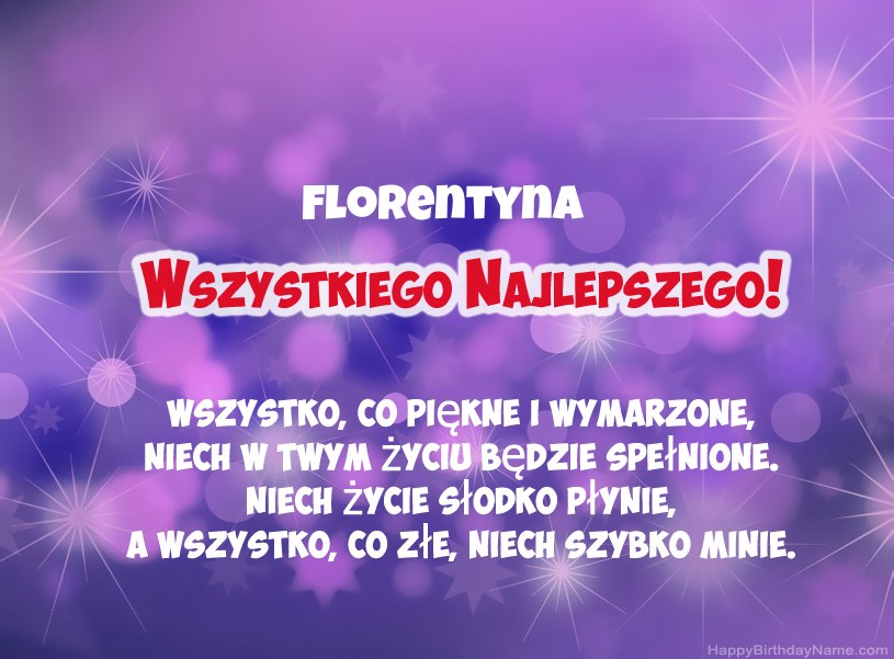 Hermosas imágenes para el feliz cumpleaños de Florentyna
