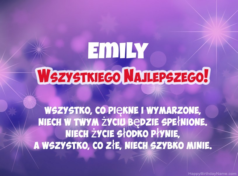 Hermosas imágenes para el feliz cumpleaños de Emily