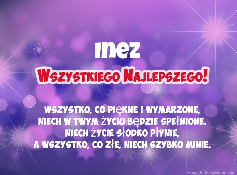 Hermosas imágenes para el feliz cumpleaños de Inez