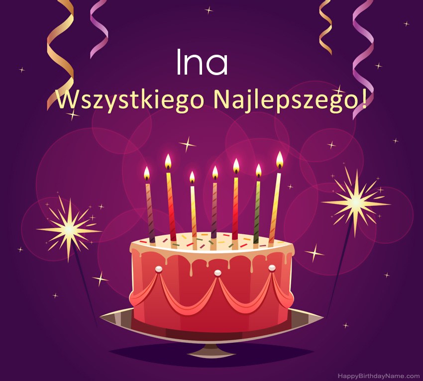 Saludos graciosos para feliz cumpleaños Ina fotos