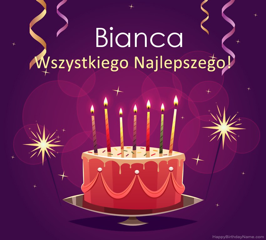 Saludos graciosos para feliz cumpleaños Bianca fotos