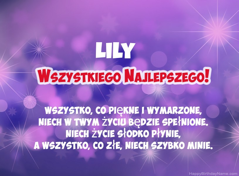 Hermosas imágenes para el feliz cumpleaños de Lily