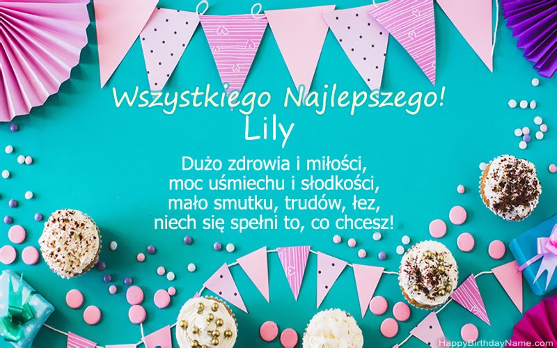 Feliz cumpleaños Lily, bellas imágenes