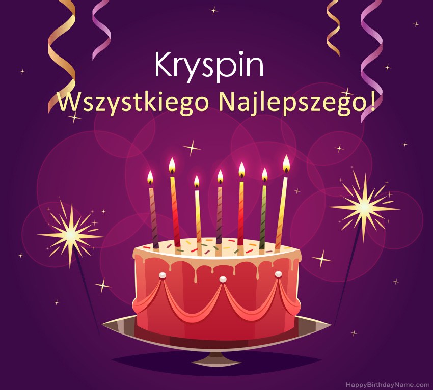 Saludos graciosos para feliz cumpleaños Kryspin fotos
