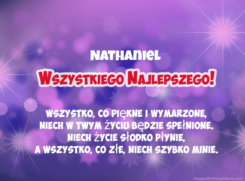 Hermosas imágenes para el feliz cumpleaños de Nathaniel