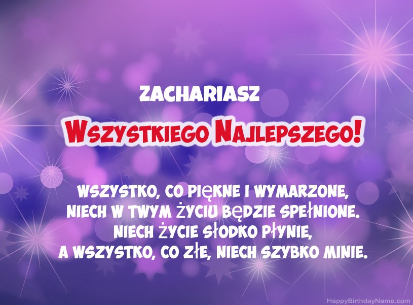 Hermosas imágenes para el feliz cumpleaños de Zachariasz
