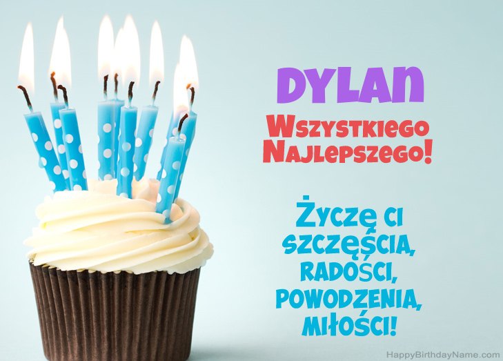 Felicitaciones por el feliz cumpleaños de Dylan