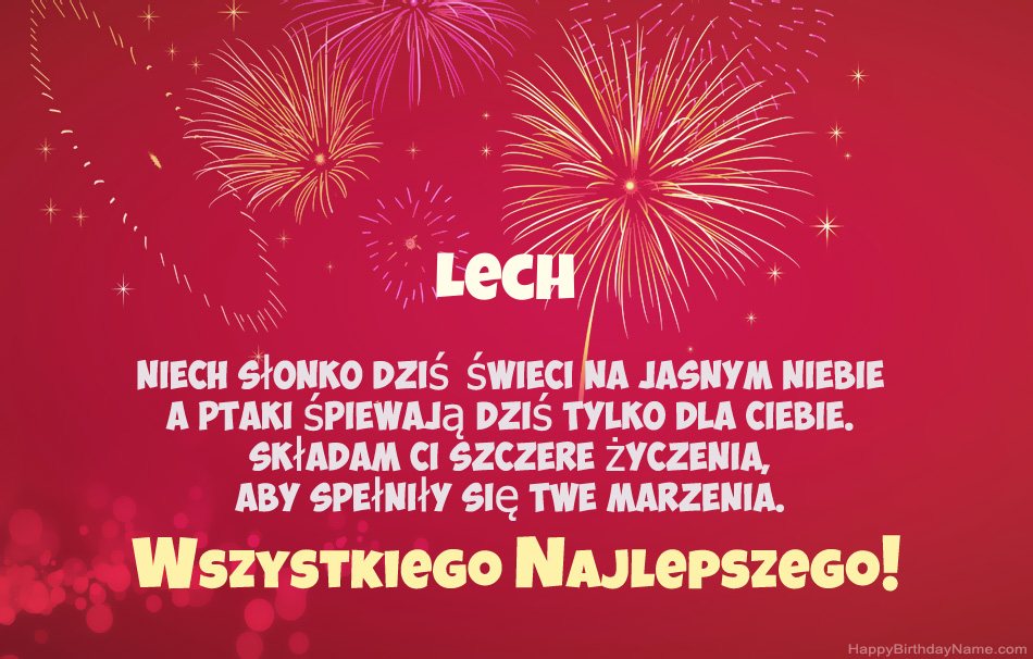 Feliz cumpleaños Lech, hermosos poemas