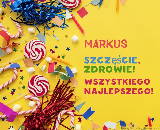 Feliz Cumpleaños Markus fotos
