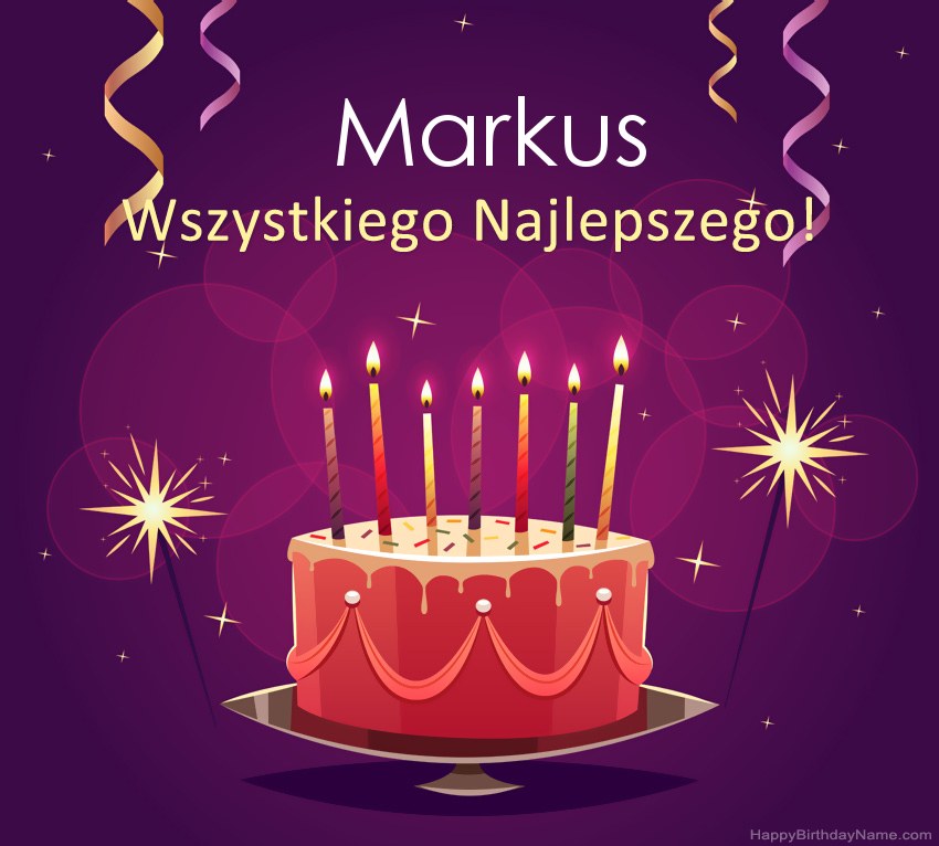 Saludos graciosos para feliz cumpleaños Markus fotos