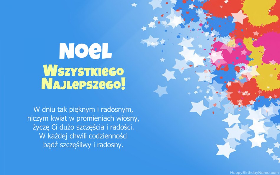 Felicitaciones por el cumpleaños de Noel Felicitaciones por el cumpleaños de Noel