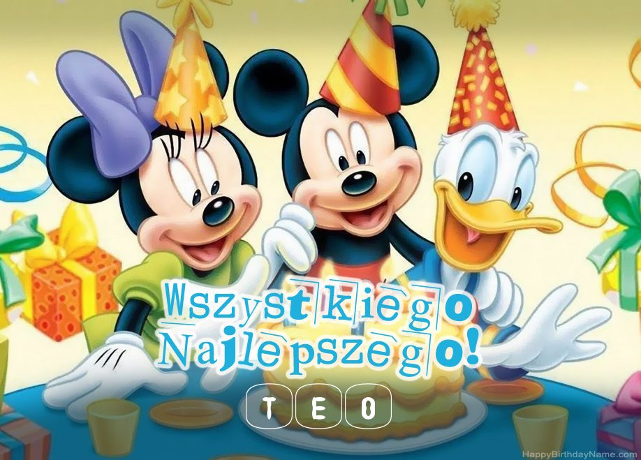 Saludos de cumpleaños infantiles para Teo