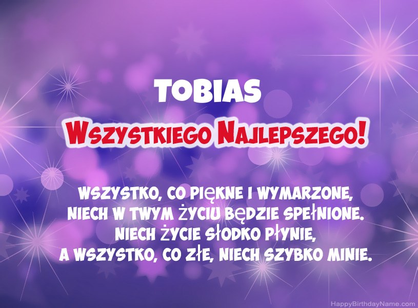 Hermosas imágenes para el feliz cumpleaños de Tobias Hermosas imágenes para el feliz cumpleaños de Tobias