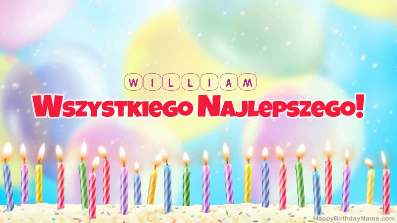 Divertidas tarjetas de feliz cumpleaños para William