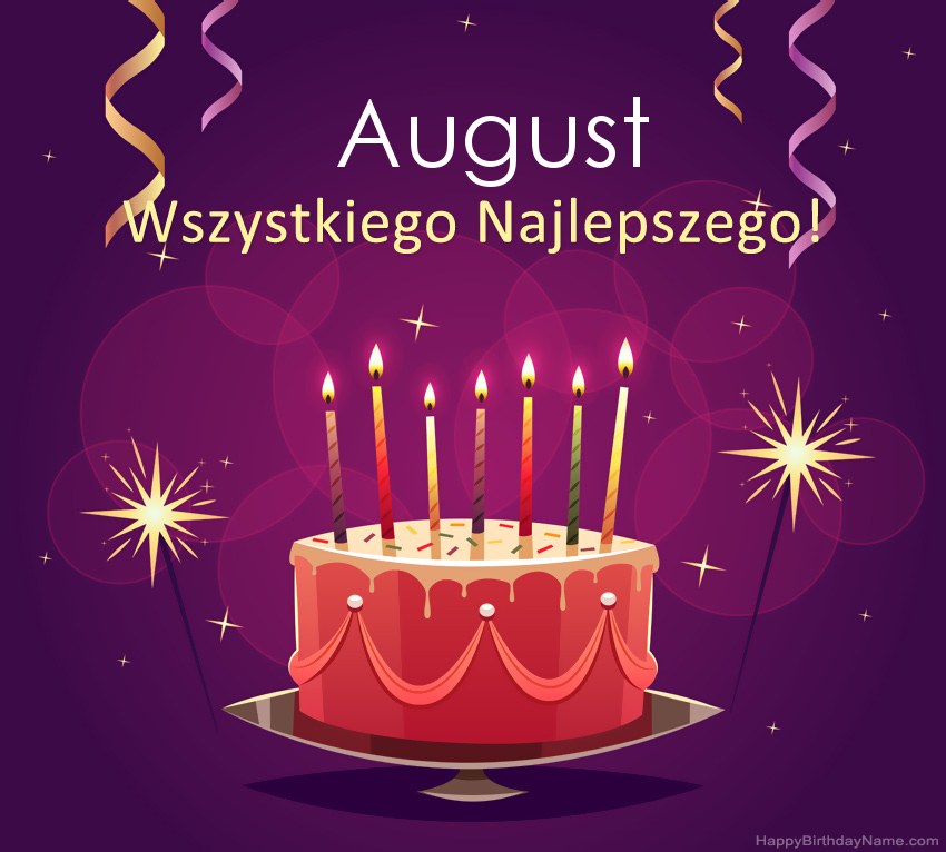 Saludos graciosos para feliz cumpleaños August fotos