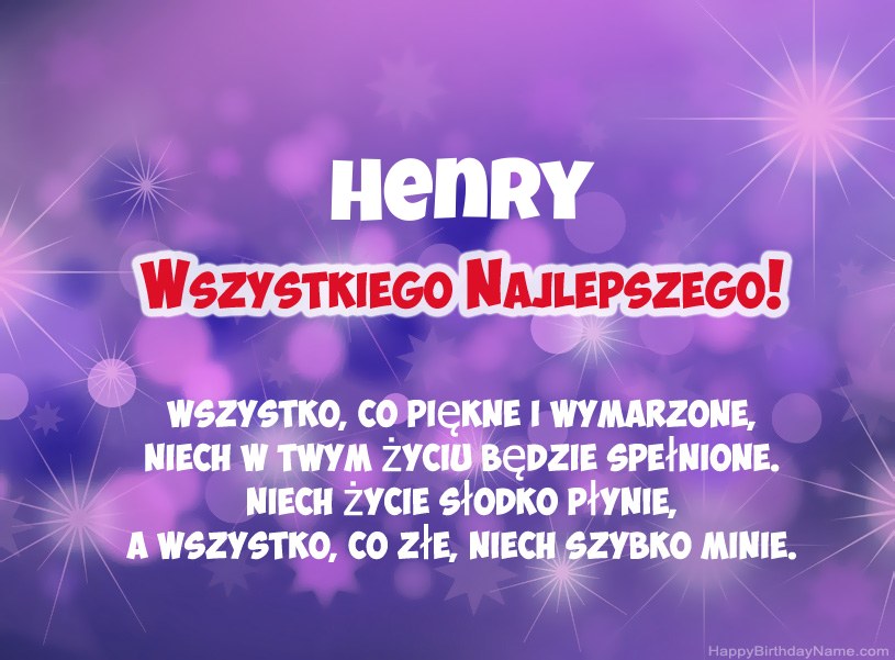 Hermosas imágenes para el feliz cumpleaños de Henry