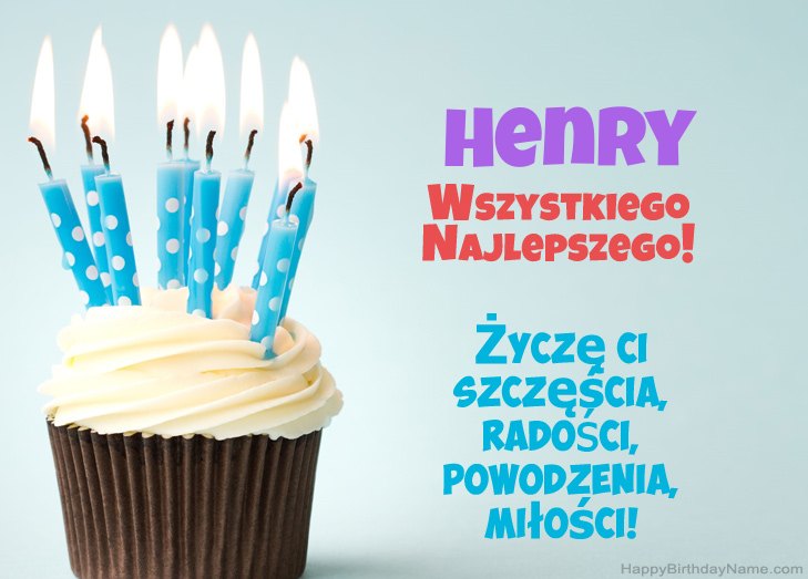 Felicitaciones por el feliz cumpleaños de Henry