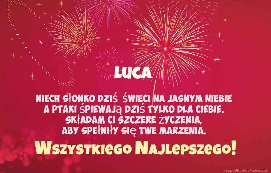 Feliz cumpleaños Luca, hermosos poemas Feliz cumpleaños Luca, hermosos poemas