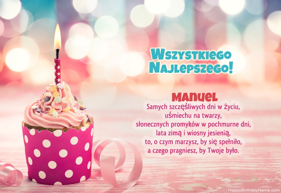 Descargar Happy Birthday card Manuel gratis