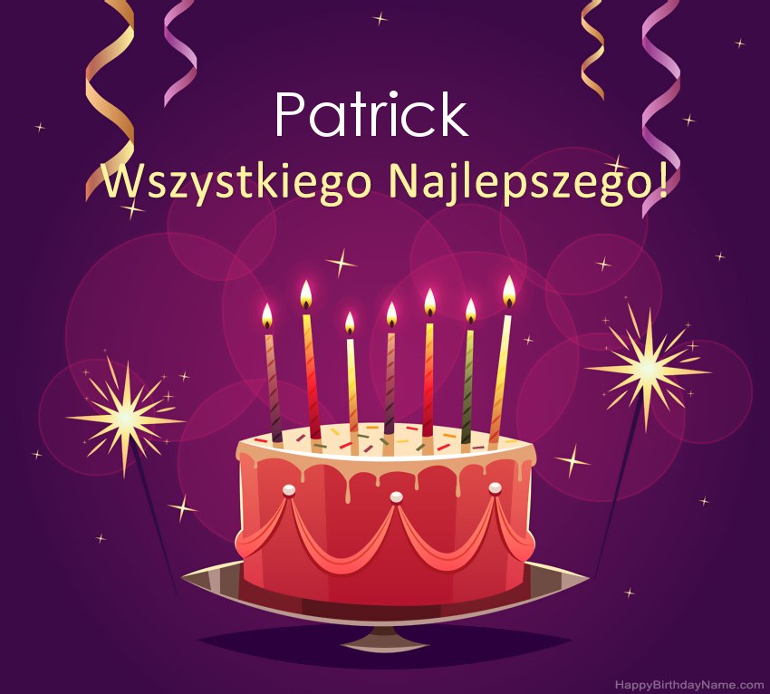 Saludos graciosos para feliz cumpleaños Patrick fotos