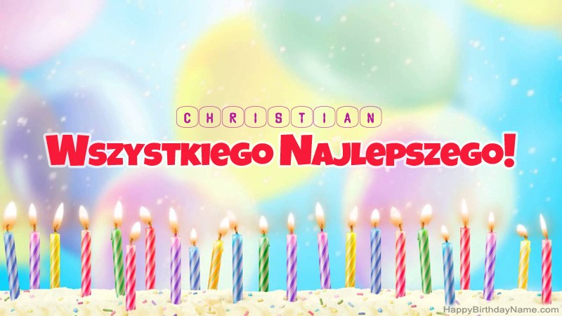 Divertidas tarjetas de feliz cumpleaños para Christian