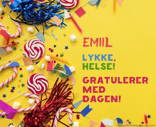 Gratulerer med fødselsdagen Emiil bildene