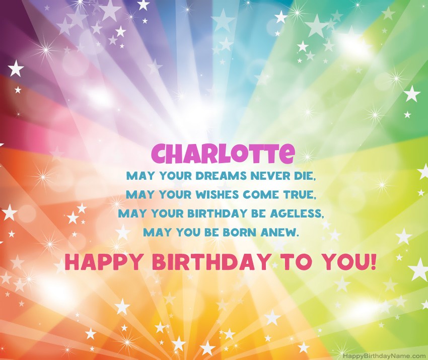 Beautiful Happy Birthday cards for Charlotte Beautiful Happy Birthday cards for Charlotte