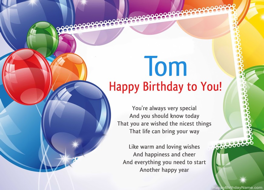 Happy Birthday Tom!