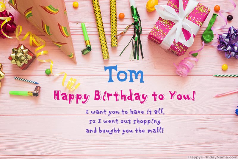 Download Happy Birthday card Tom free