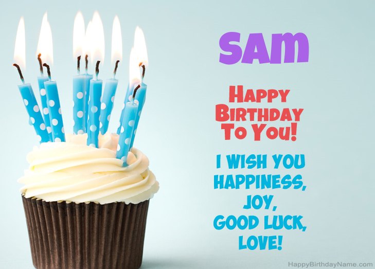 Congratulations for Happy Birthday of Sam