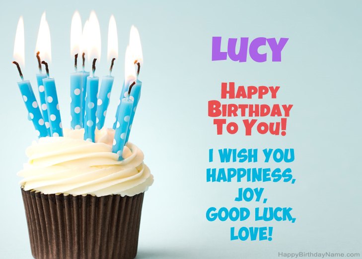 Congratulations for Happy Birthday of Lucy