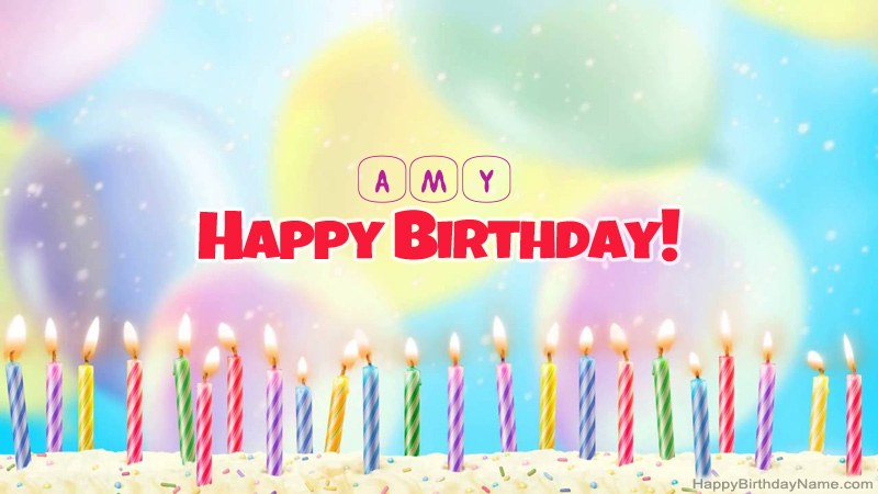 Funny Happy Birthday cards for Amy