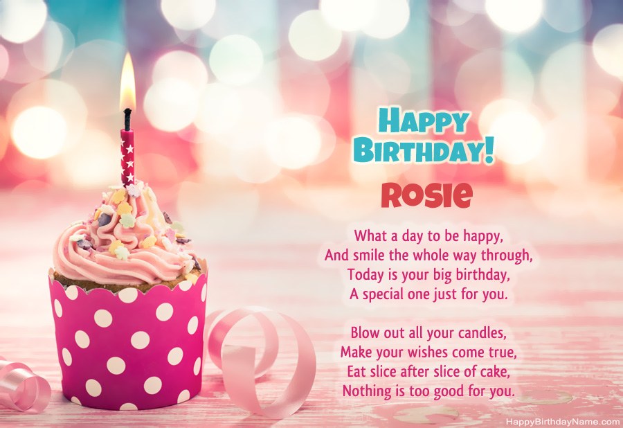Download Happy Birthday card Rosie free Download Happy Birthday card Rosie free