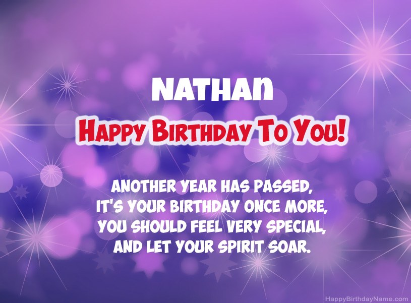 Beautiful pictures for Happy Birthday of Nathan