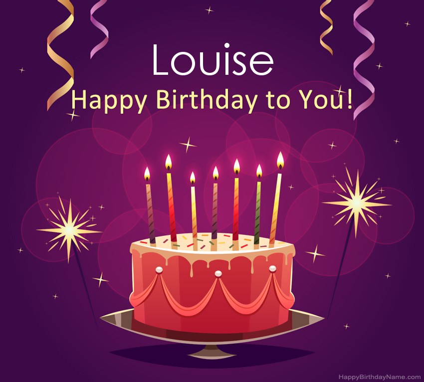 Happy Birthday Louise.