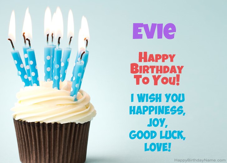 Congratulations for Happy Birthday of Evie