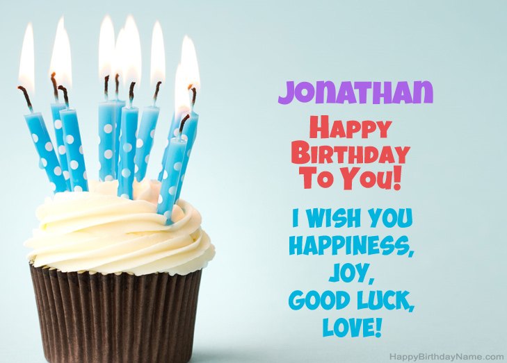 Congratulations for Happy Birthday of Jonathan