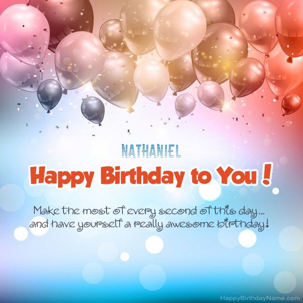 Poems on Birthday for Nathaniel