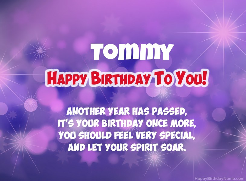 Beautiful pictures for Happy Birthday of Tommy Beautiful pictures for Happy Birthday of Tommy