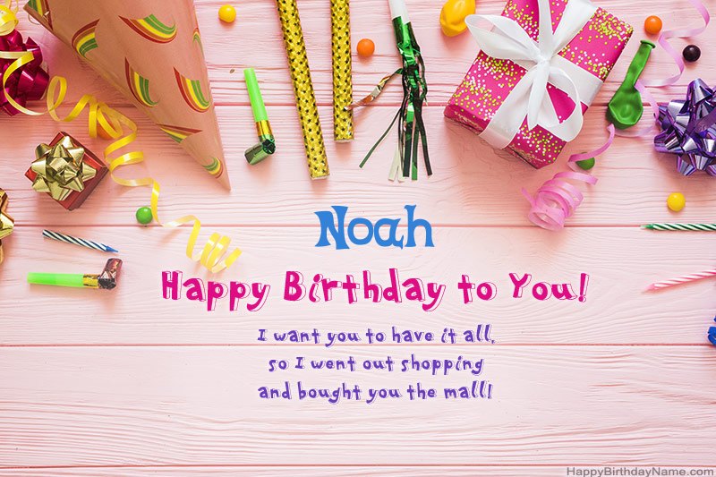 Download Happy Birthday card Noah free