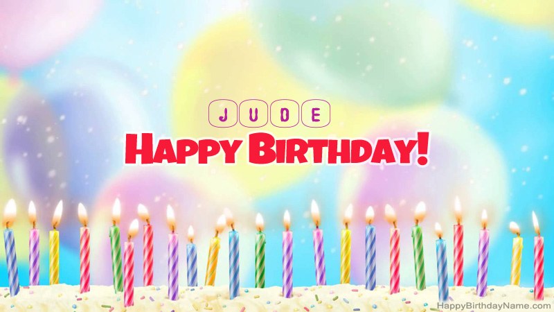 Funny Happy Birthday cards for Jude