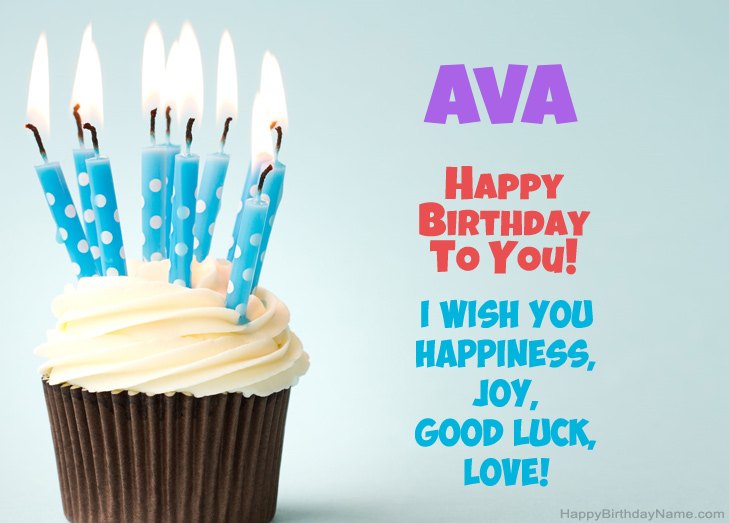 Congratulations for Happy Birthday of Ava Congratulations for Happy Birthday of Ava