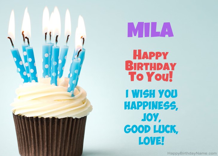 Congratulations for Happy Birthday of Mila