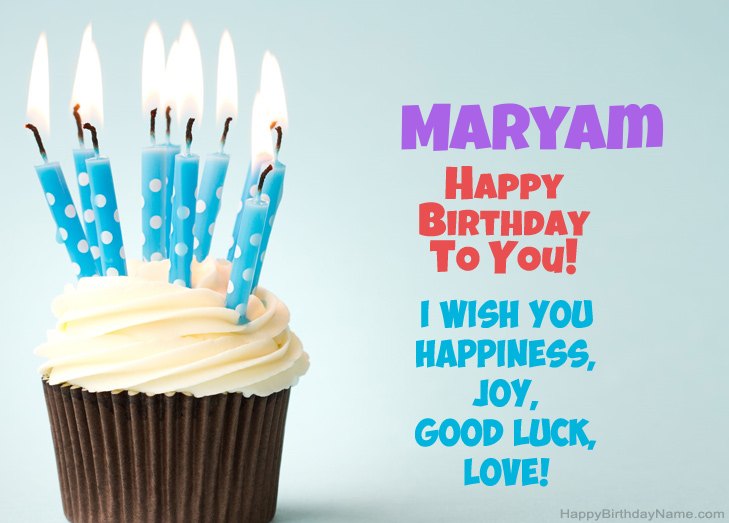Congratulations for Happy Birthday of Maryam Congratulations for Happy Birthday of Maryam
