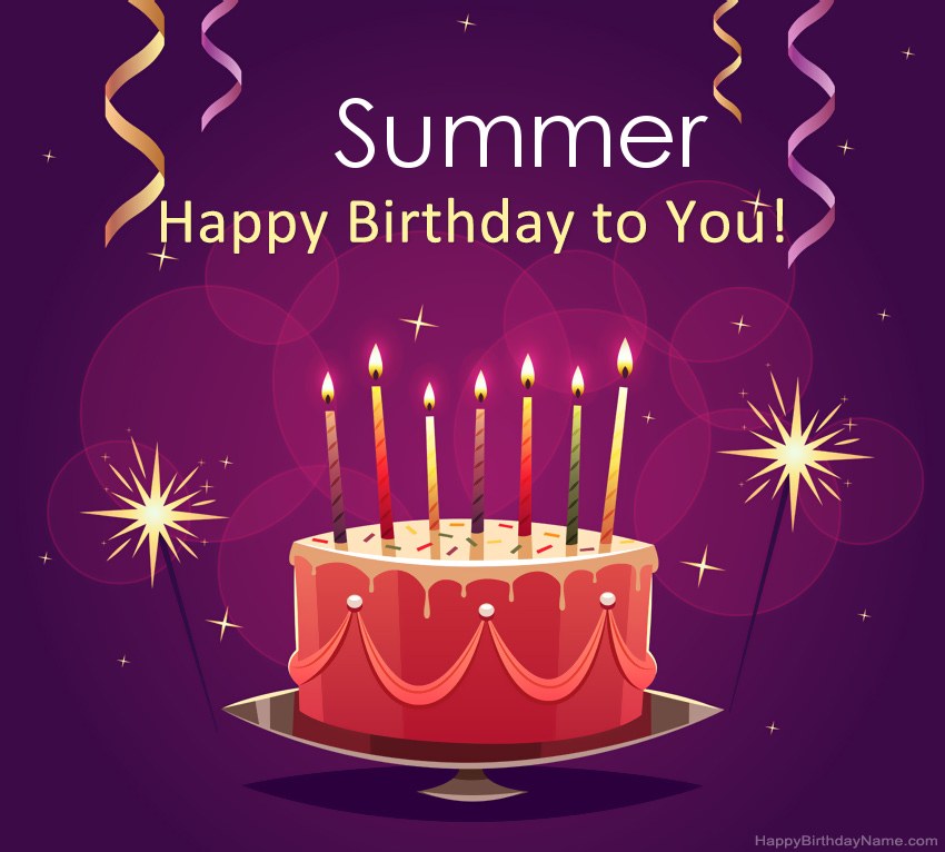 Funny greetings for Happy Birthday Summer pictures