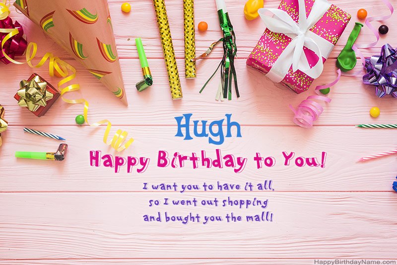 Download Happy Birthday card Hugh free